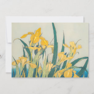 Katsushika Hokusai - Grasshopper and Iris Invitation