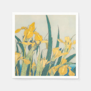 Katsushika Hokusai - Grasshopper and Iris Napkins