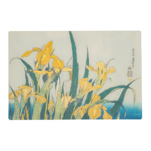 Katsushika Hokusai - Grasshopper and Iris Placemat