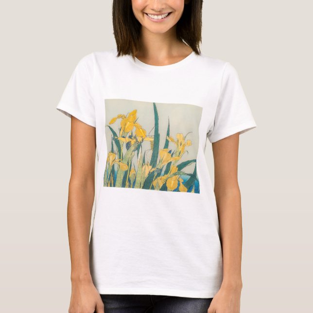 Katsushika Hokusai - Grasshopper and Iris T-Shirt (Front)