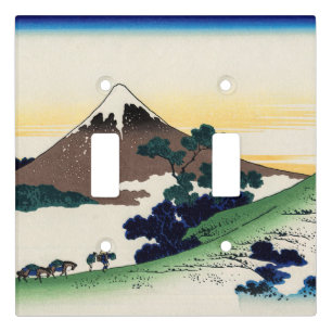 Katsushika Hokusai - Inume pass, Kai province Light Switch Cover