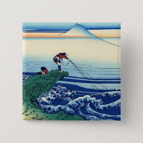 Katsushika Hokusai _ Kajikazawa in Kai province Button