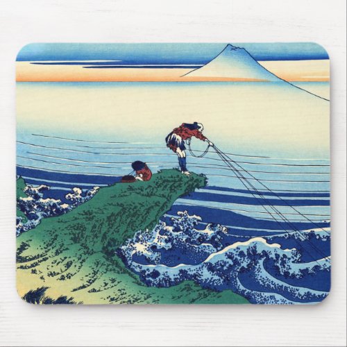 Katsushika Hokusai _ Kajikazawa in Kai province Mouse Pad