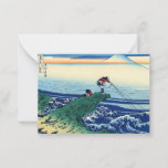 Katsushika Hokusai - Kajikazawa in Kai province Note Card