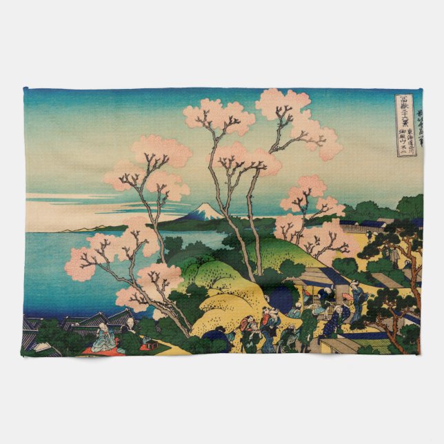 Katsushika Hokusai Kitchen Towel (Horizontal)