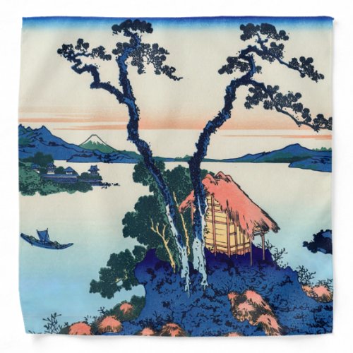 Katsushika Hokusai _ Lake Suwa in Shinano province Bandana