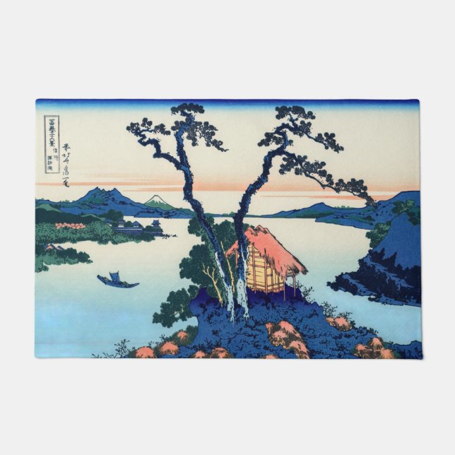 Katsushika Hokusai - Lake Suwa in Shinano province Doormat (Front)