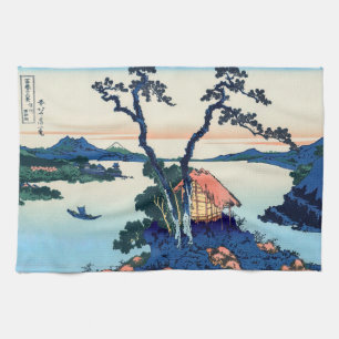 Katsushika Hokusai - Lake Suwa in Shinano province Kitchen Towel