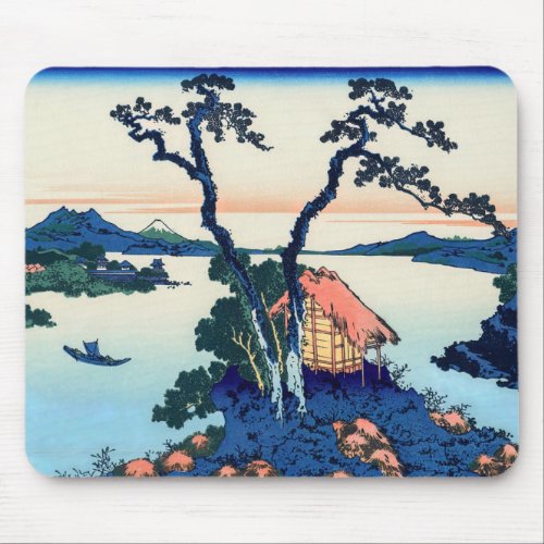 Katsushika Hokusai _ Lake Suwa in Shinano province Mouse Pad