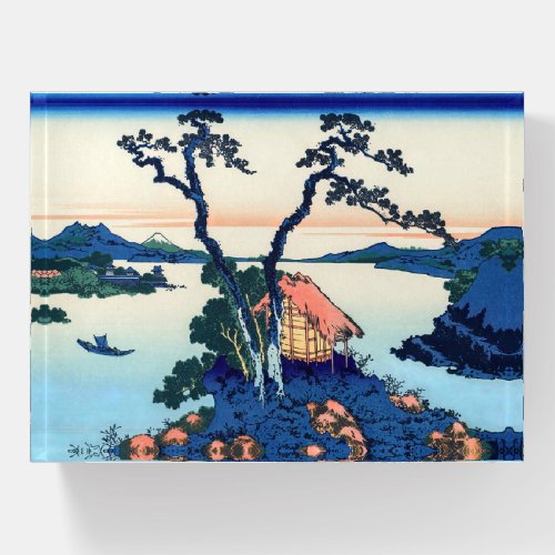 Katsushika Hokusai _ Lake Suwa in Shinano province Paperweight