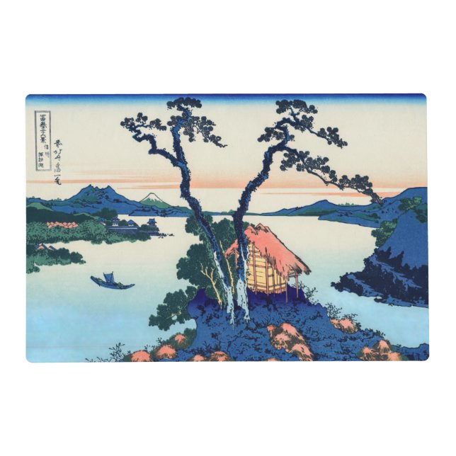 Katsushika Hokusai - Lake Suwa in Shinano province Placemat (Front)