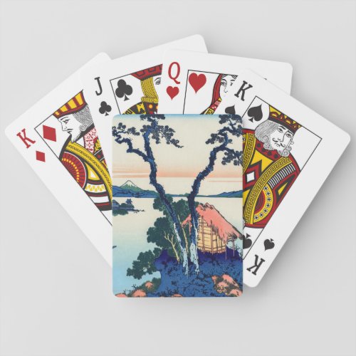 Katsushika Hokusai _ Lake Suwa in Shinano province Poker Cards