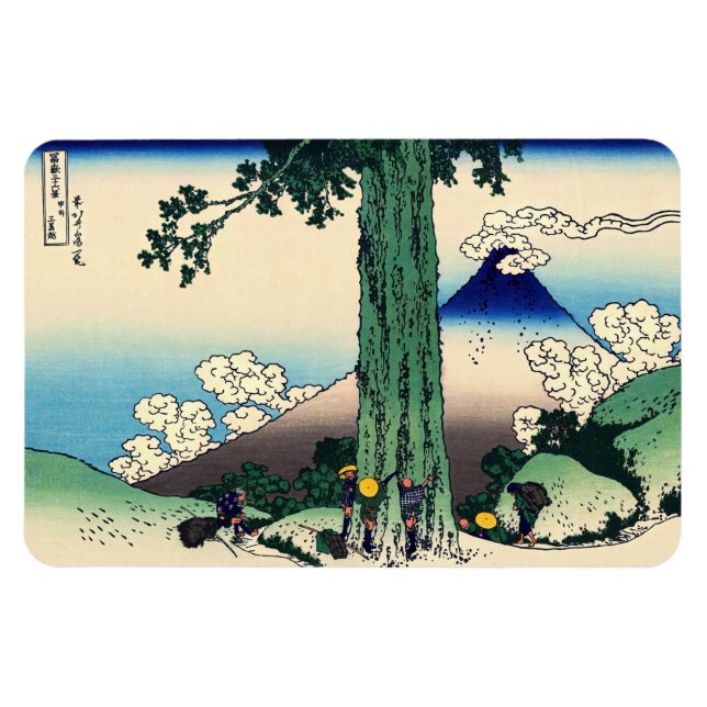 Katsushika Hokusai - Mishima Pass in Kai Magnet (Horizontal)