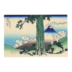 Katsushika Hokusai - Mishima Pass in Kai Placemat