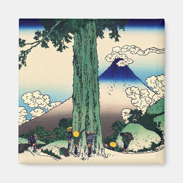 Katsushika Hokusai - Mishima Pass in Kai Province Magnet (Front)