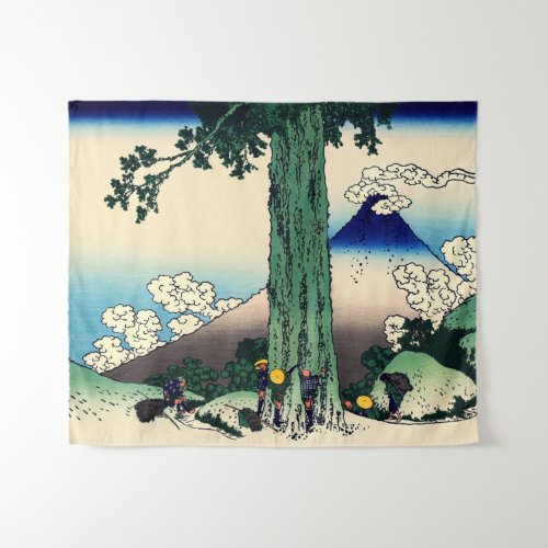 Katsushika Hokusai _ Mishima Pass in Kai Province Tapestry