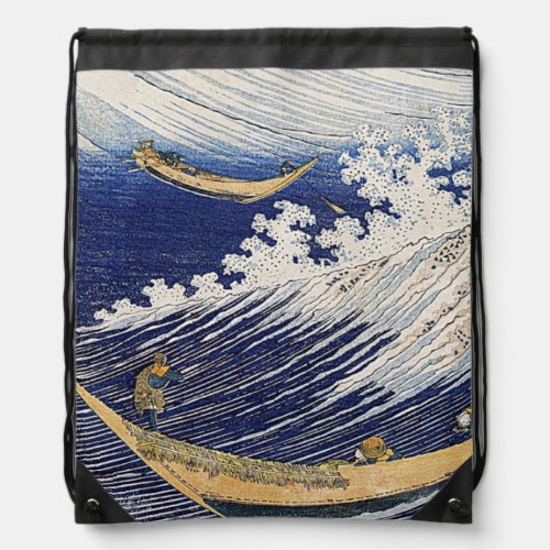 Katsushika Hokusai Ocean waves      Drawstring Bag