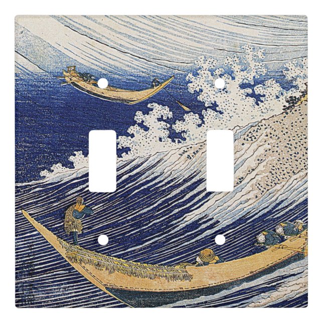 Katsushika Hokusai. Ocean waves   Light Switch Cover (Front)