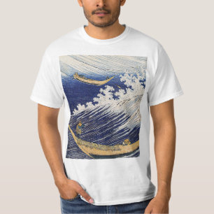 Katsushika Hokusai. Ocean waves   T-Shirt