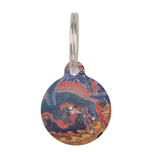 Katsushika Hokusai--Phoenix Pet ID Tag