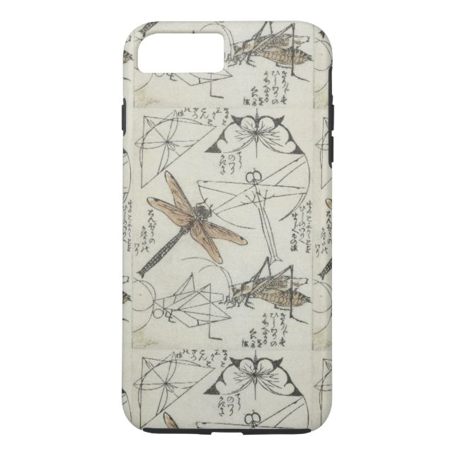 Katsushika Hokusai’s Insects Case-Mate iPhone Case (Back)