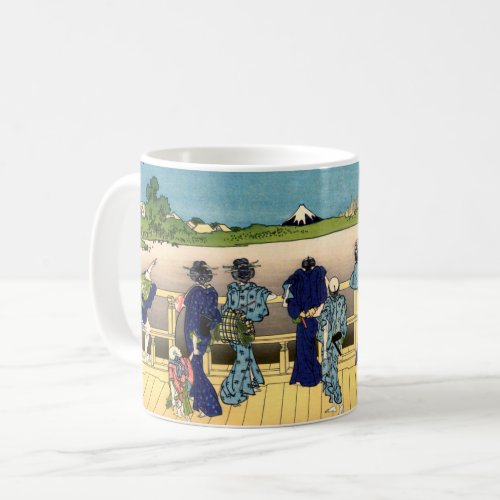 Katsushika Hokusai _ Sazai hall Temple 500 Rakan Coffee Mug