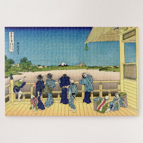 Katsushika Hokusai _ Sazai hall Temple 500 Rakan Jigsaw Puzzle