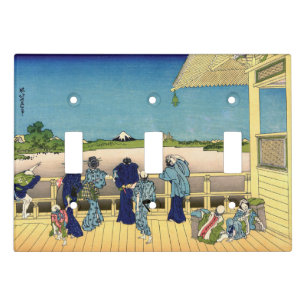 Katsushika Hokusai - Sazai hall, Temple 500 Rakan Light Switch Cover