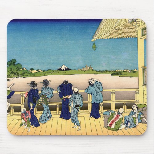 Katsushika Hokusai _ Sazai hall Temple 500 Rakan Mouse Pad