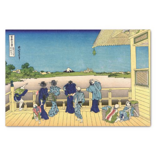 Katsushika Hokusai _ Sazai hall Temple 500 Rakan Tissue Paper