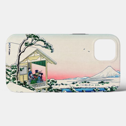 Katsushika Hokusai _ Tea house at Koishikawa iPhone 13 Case