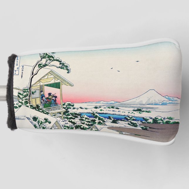 Katsushika Hokusai - Tea house at Koishikawa Golf Head Cover (Front)