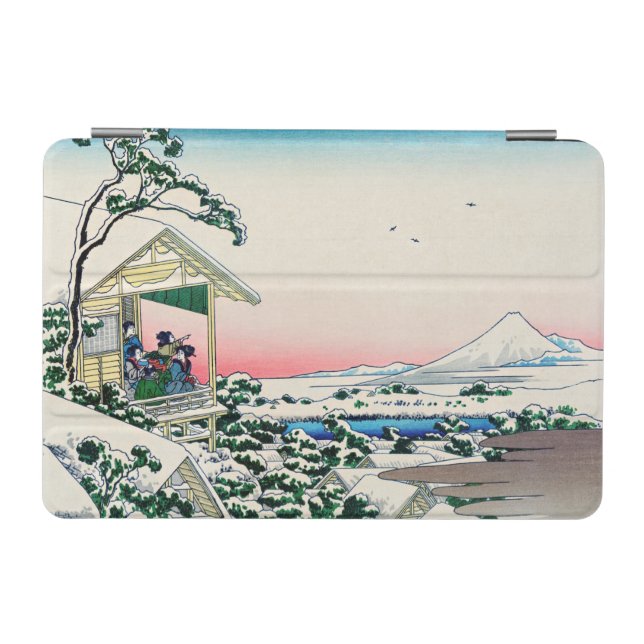 Katsushika Hokusai - Tea house at Koishikawa iPad Mini Cover (Horizontal)