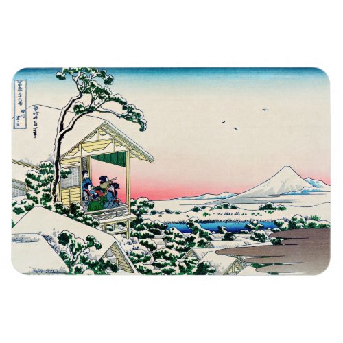 Katsushika Hokusai _ Tea house at Koishikawa Magnet