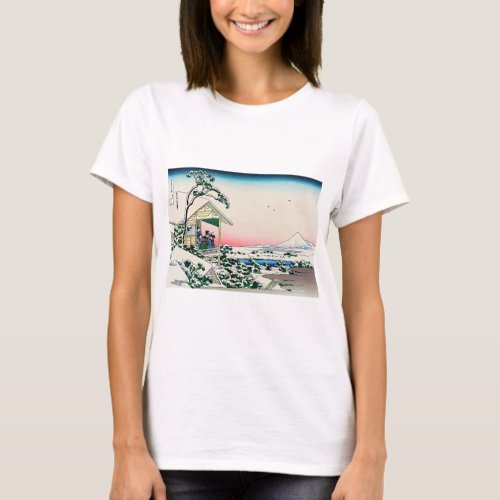 Katsushika Hokusai _ Tea house at Koishikawa T_Shirt