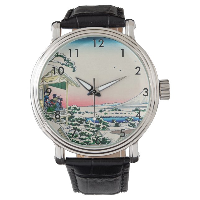 Katsushika Hokusai - Tea house at Koishikawa Watch (Front)