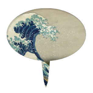 Katsushika Hokusai: The Great Wave at Kanagawa Cake Topper