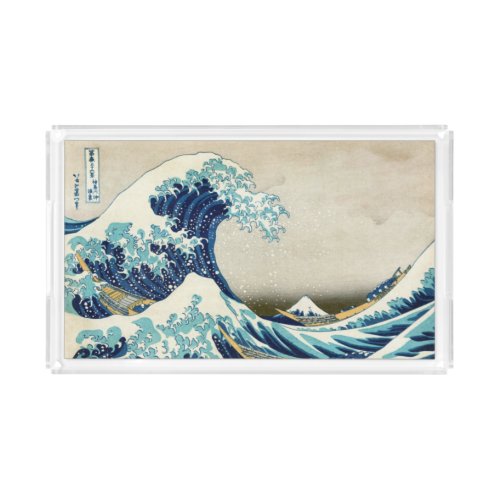 Katsushika Hokusai _ The Great Wave off Kanagawa Acrylic Tray