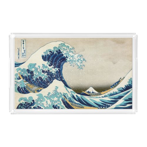 Katsushika Hokusai _ The Great Wave off Kanagawa Acrylic Tray