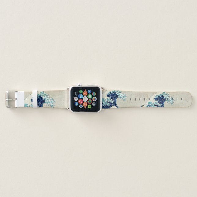 Katsushika Hokusai - The Great Wave off Kanagawa Apple Watch Band (Front)