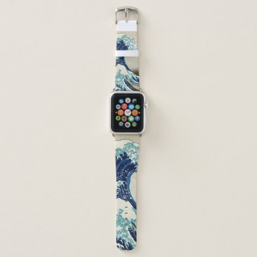 Katsushika Hokusai _ The Great Wave off Kanagawa Apple Watch Band