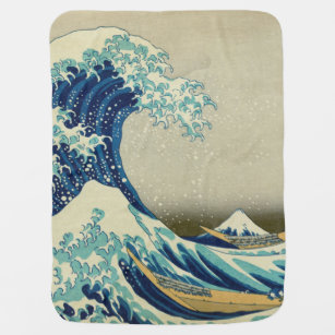 Katsushika Hokusai - The Great Wave off Kanagawa Baby Blanket