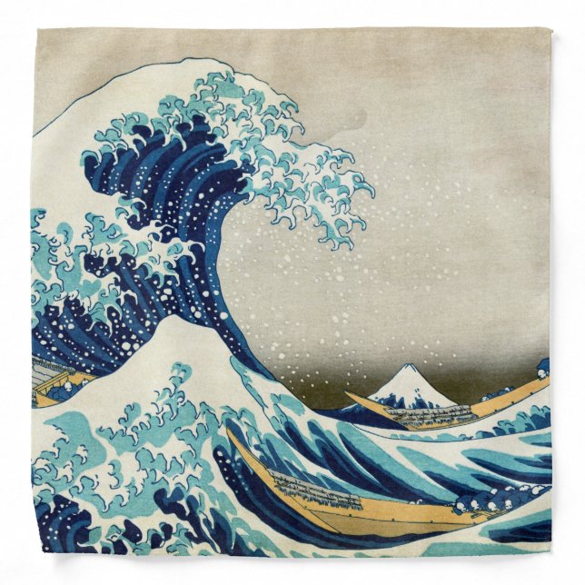 Katsushika Hokusai - The Great Wave off Kanagawa Bandana (Front)