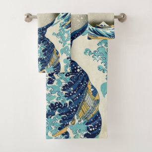 Katsushika Hokusai - The Great Wave off Kanagawa Bath Towel Set