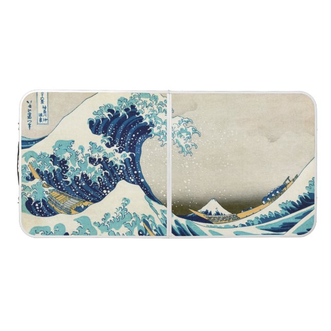 Katsushika Hokusai - The Great Wave off Kanagawa Beer Pong Table (Top)