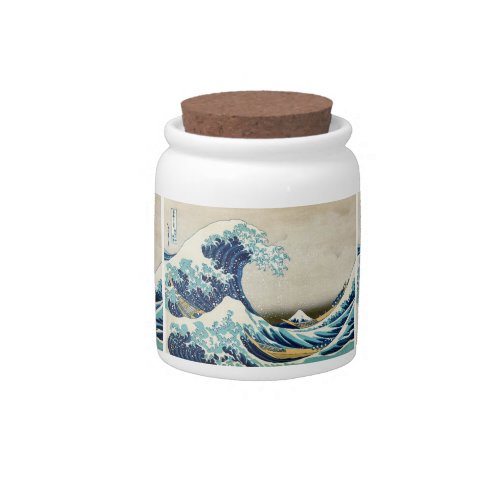 Katsushika Hokusai _ The Great Wave off Kanagawa Candy Jar