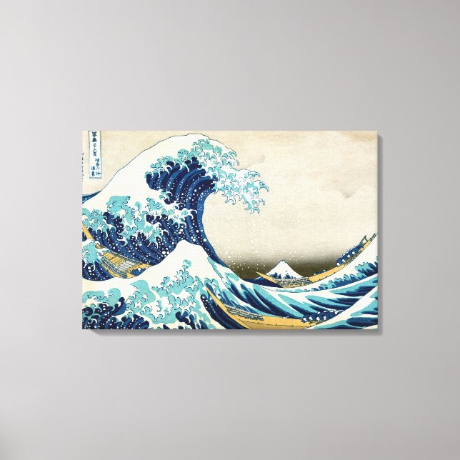 Katsushika Hokusai - The Great Wave off Kanagawa Canvas Print (Front)