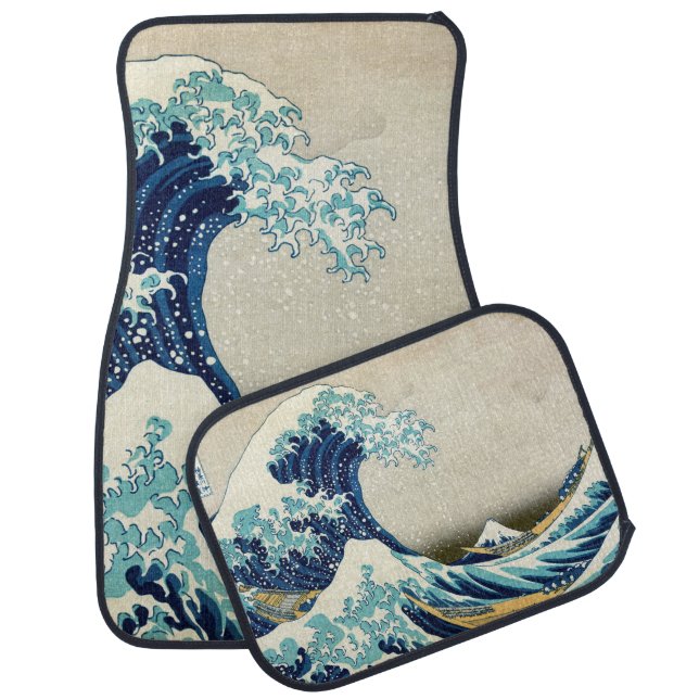 Katsushika Hokusai - The Great Wave off Kanagawa Car Floor Mat (Set)