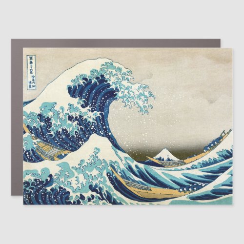 Katsushika Hokusai _ The Great Wave off Kanagawa Car Magnet