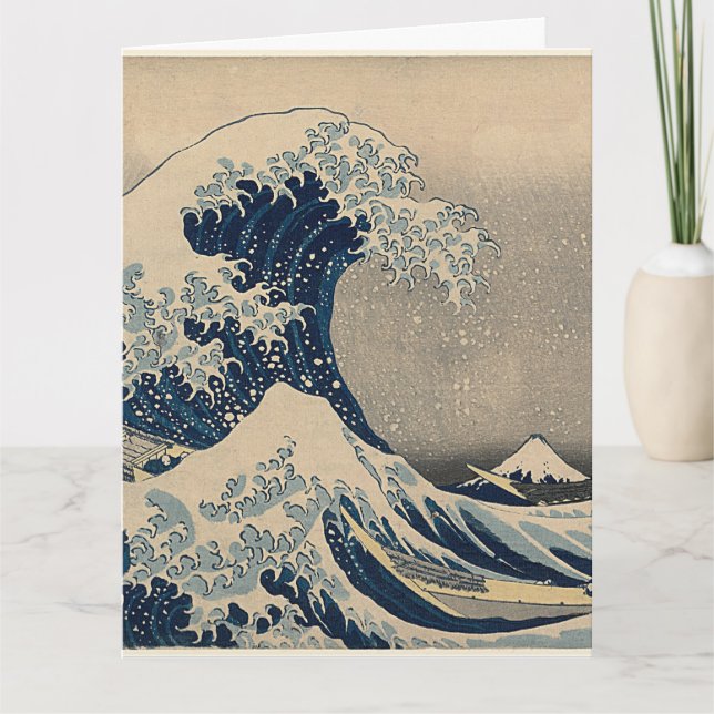 Katsushika Hokusai. The Great Wave off Kanagawa   Card (Front)